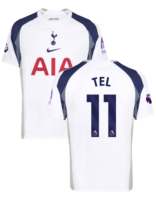 Tottenham Hotspur 2025/26 Tel 11 Home Jersey
