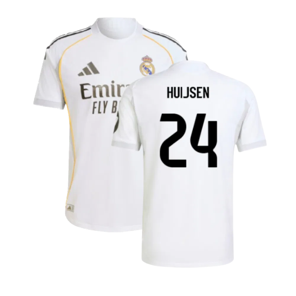 Real Madrid 2025/26 Huijsen 24 Home Player Jersey