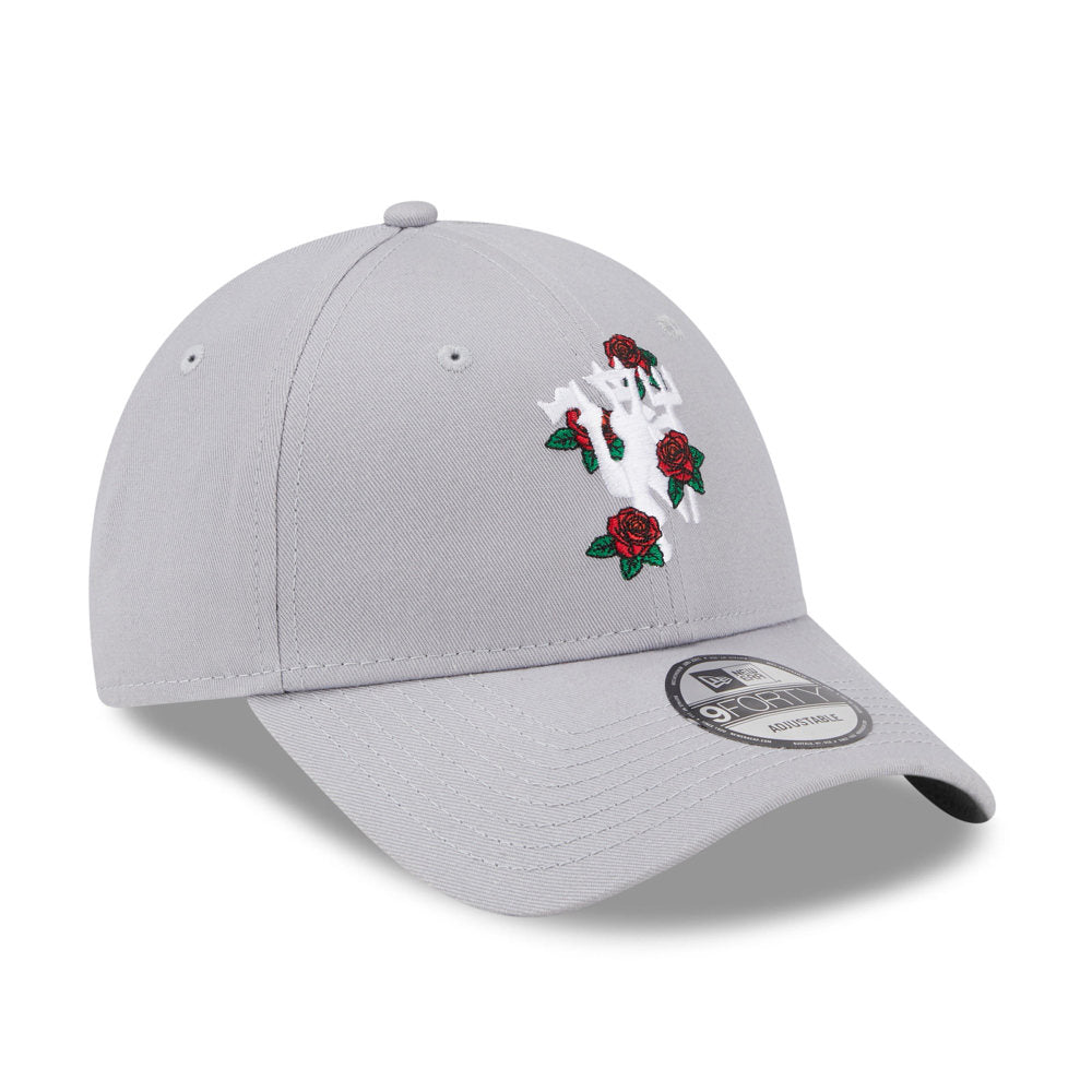 Man Utd Rose 9Forty Cap (Grey)