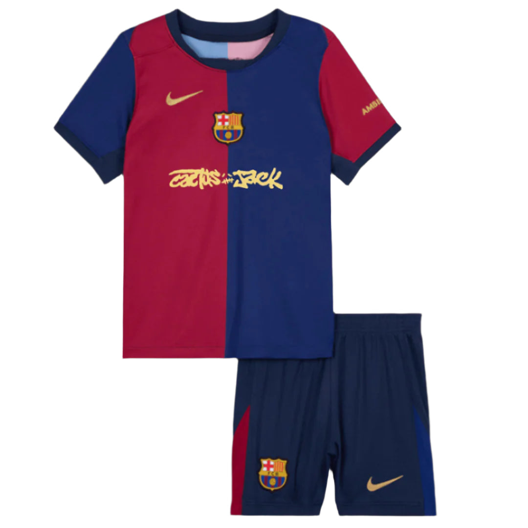 2024/25 Barcelona X Travis Scott Home kids Kit
