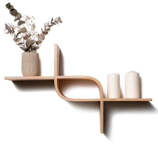 Floating Wall Mounted Shelf from Wood