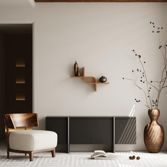 Floating Wall Mounted Shelf from Wood