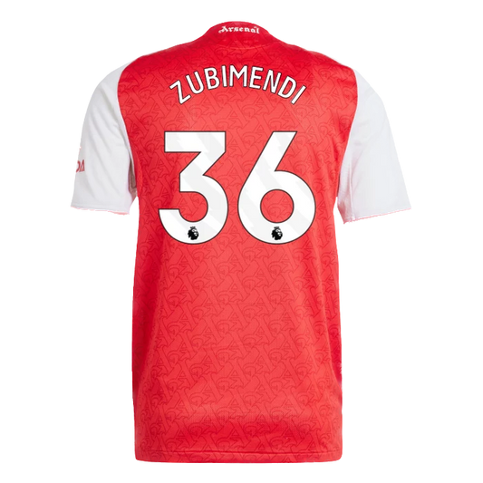 Arsenal 2025/26 Zubimendi 36 Home Jersey