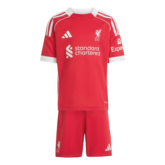 Liverpool 2025/26 Home Kids Kit