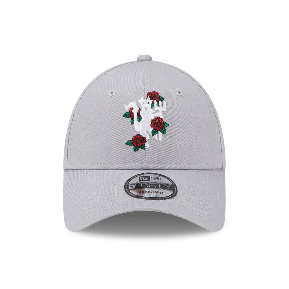 Man Utd Rose 9Forty Cap (Grey)