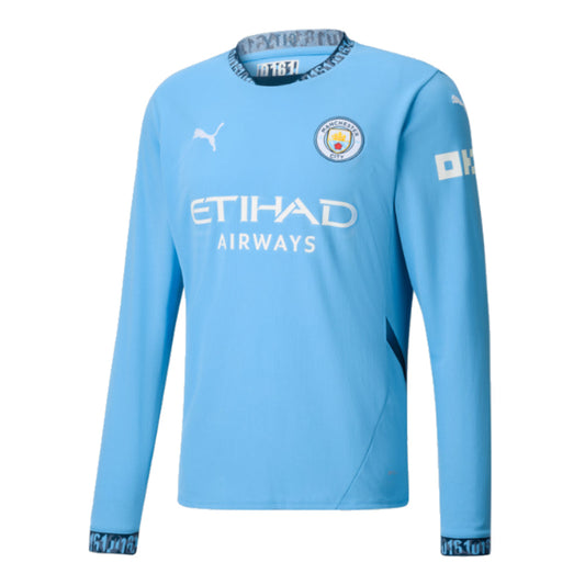 2024/25 Man City Home Long Sleeve Shirt